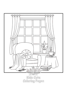Bold Easy Little Corner coloring page for classroom activities