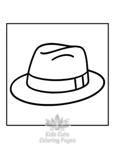 Simple Bold & Easy Vintage Fashion coloring page for toddlers