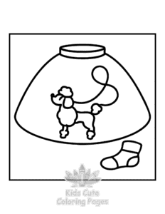 Printable Bold & Easy Vintage Fashion coloring sheet for preschoolers