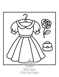 Free Bold & Easy Vintage Fashion coloring pages to print at home