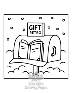 Easy Book Lovers coloring sheet for young children