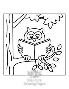 Free printable Book Lovers coloring page for kids