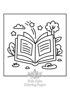 Free Book Lovers coloring pages to print at home