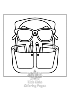 Easy Book Lovers coloring sheet for young children