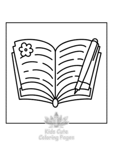 Book Lovers coloring page for girls, free to print