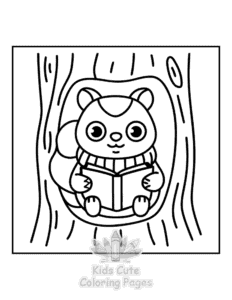 Book Lovers coloring page for boys, printable at home