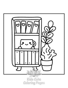 Easy Book Lovers coloring sheet for young children