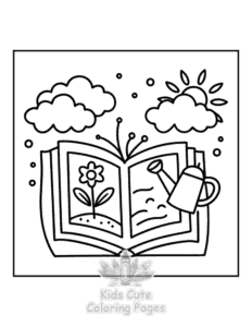 Free Book Lovers coloring pages to print at home