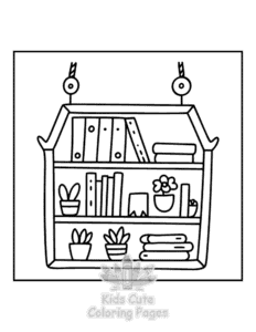 Book Lovers coloring page for classroom activities
