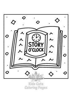 Free Book Lovers coloring pages to print at home