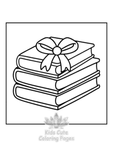 Free printable Book Lovers coloring page for kids