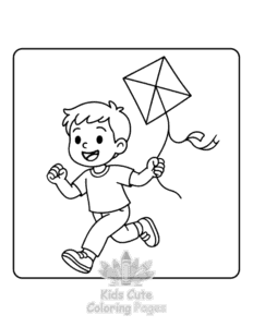 Boys Time coloring page for classroom activities