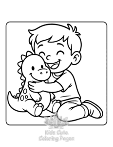 Free printable Boys Time coloring page for kids