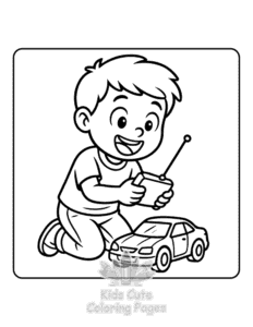 Free printable Boys Time coloring page for kids