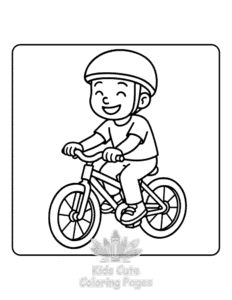 Simple Boys Time coloring page for toddlers