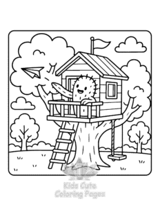 Simple Cactus Day coloring page for toddlers