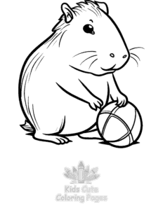 Free Capybara coloring pages to print at home