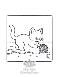 Cat Moment Meow Life coloring page for boys, printable at home