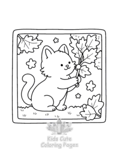 Free Cat Moment Meow Life coloring pages to print at home