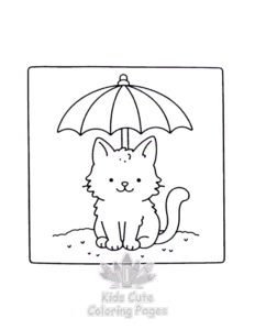 Cat Moment Meow Life coloring page for boys, printable at home