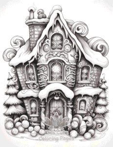 Free Christmas Gingerbread coloring pages to print at home