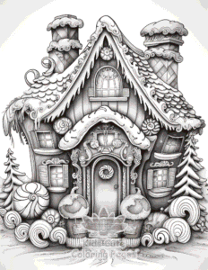 Free Christmas Gingerbread coloring pages to print at home