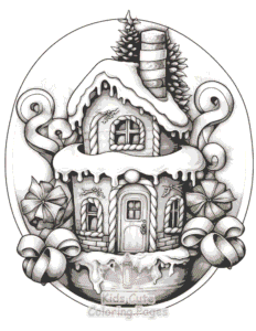 Free Christmas Gingerbread coloring pages to print at home