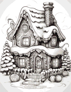 Free Christmas Gingerbread coloring pages to print at home