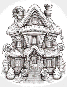Free Christmas Gingerbread coloring pages to print at home