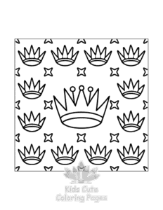 Comfy Patterns coloring page for girls, free to print