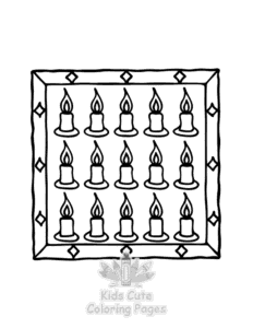 Easy Comfy Patterns coloring sheet for young children