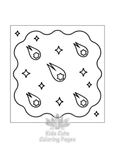 Simple Comfy Patterns coloring page for toddlers