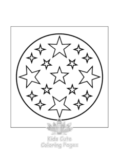 Printable Comfy Patterns coloring sheet for preschoolers