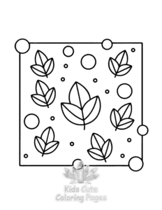 Simple Comfy Patterns coloring page for toddlers