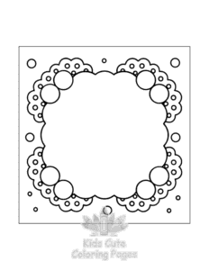 Simple Comfy Patterns coloring page for toddlers