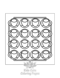 Easy Comfy Patterns coloring sheet for young children