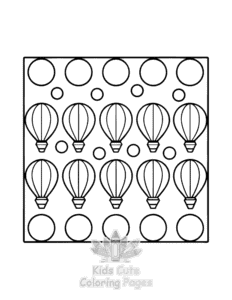 Simple Comfy Patterns coloring page for toddlers