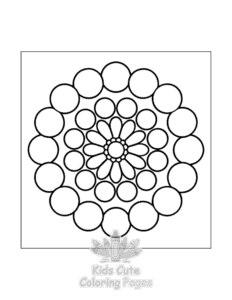 Printable Comfy Patterns coloring sheet for preschoolers