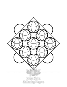 Comfy Patterns coloring page for girls, free to print