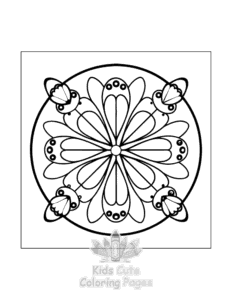 Simple Comfy Patterns coloring page for toddlers