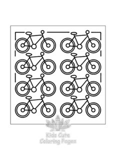Simple Comfy Patterns coloring page for toddlers