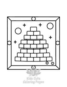 Printable Comfy Patterns coloring sheet for preschoolers