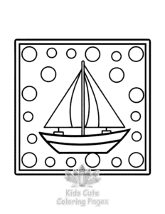 Easy Comfy Patterns coloring sheet for young children
