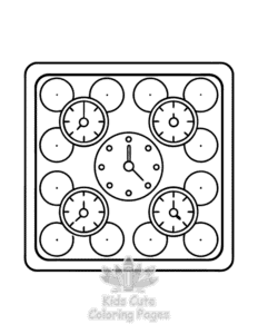 Comfy Patterns coloring page for girls, free to print