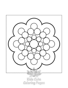 Easy Comfy Patterns coloring sheet for young children