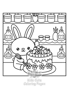 Printable Comfy Retreat coloring sheet for preschoolers