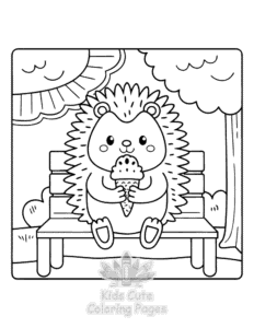 Comfy Retreat coloring page for girls, free to print