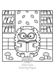 Printable Comfy Retreat coloring sheet for preschoolers
