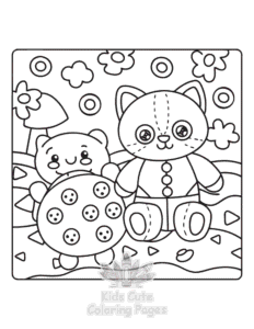Comfy Retreat coloring page for boys, printable at home