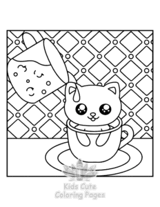 Simple Comfy Retreat coloring page for toddlers
